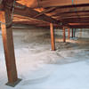 A sealed, encapsulated crawl space in Concord.