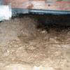 A muddy, disgusting crawl space with little or no head room in Fairfield.