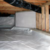 A clean, encapsulated crawl space in Sunnyvale.