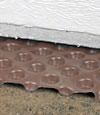crawl space insulation installed in Modesto over our extra large drainage matting