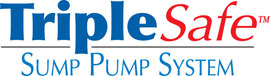 Sump pump system logo for our TripleSafe, available in areas like Daly City
